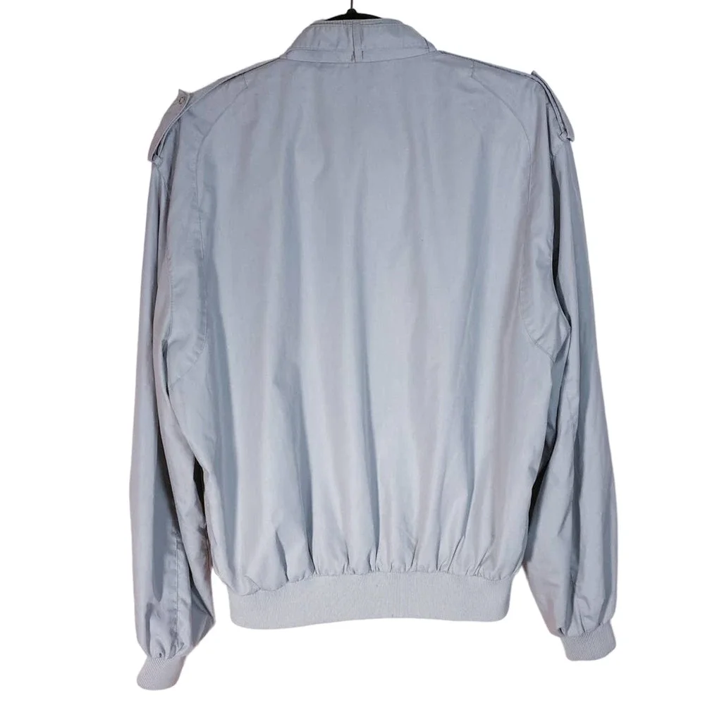 Members Only Vintage Gray Racer Jacket - Picture 6 of 9